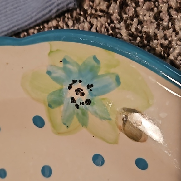 The pioneer women. Vintage bloom turquoise floral salad and dinner plates - Picture 8 of 9